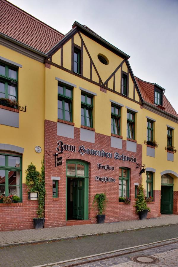 Gasthaus Und Pension "Zum Hauenden Schwein" Wörlitz Zewnętrze zdjęcie